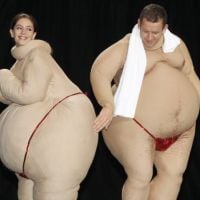 Dany Boon et sa femme Yaël : Deux sumos amoureux en plein fou rire