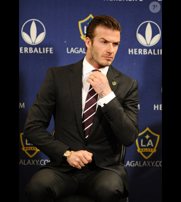 David Beckham le 19 janvier 2012 à Los Angeles