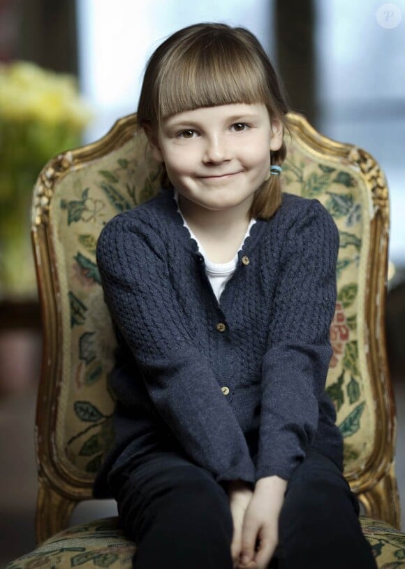 Janvier 2010, la princesse Ingrid Alexandra de Norvège à 6 ans.