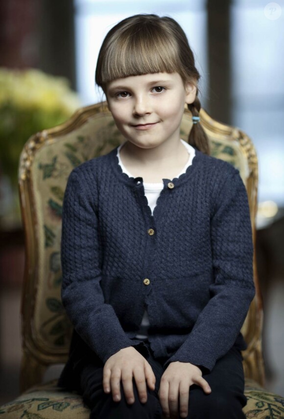 Janvier 2010, la princesse Ingrid Alexandra de Norvège à 6 ans.