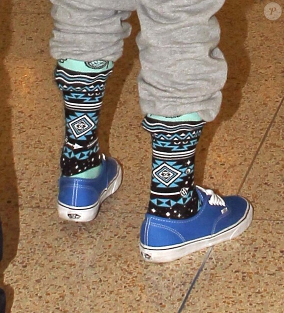 Justin Bieber à l'aéroport de Miami, le 22 janvier 2012.
