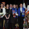 Albert et Charlene de Monaco, d'humeur joviale, se sont joints mardi 24 janvier 2012 à la princesse Stéphanie et sa fille Pauline Ducruet pour la 6e soirée du 36e Festival International du Cirque de Monte-Carlo, au cours de laquelle les récompenses ont été distribuées.