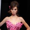 Les créations de la collection de lingerie de Zahia Dehar présentées pendant la Fashion Week printemps-été 2012 au Palais de Chaillot à Paris le 25 janvier 2012