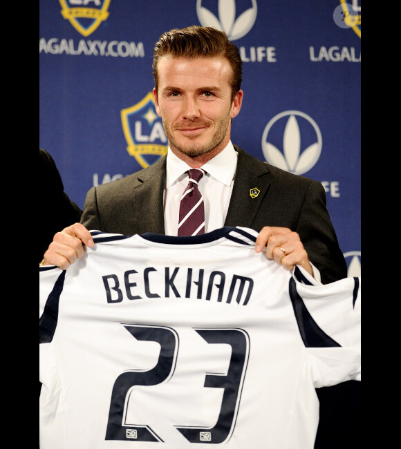 David Beckham le 19 janvier 2012 au Staples Center de Los Angeles