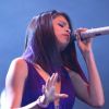 Selena Gomez chante à Mexico, le 26 janvier 2012.