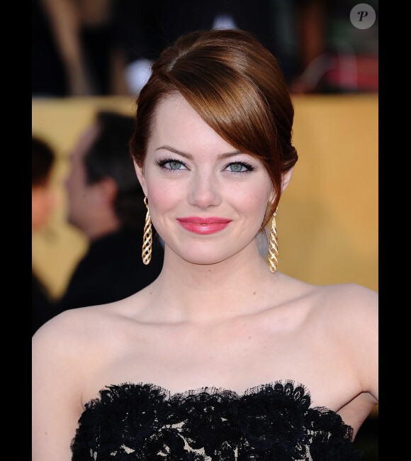 Emma Stone aux Screen Actors Guild à Los Angeles, le 29 janvier 2012.