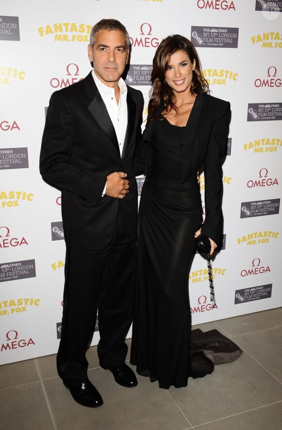 George Clooney et Elisabetta Canalis à Londres en octobre 2009