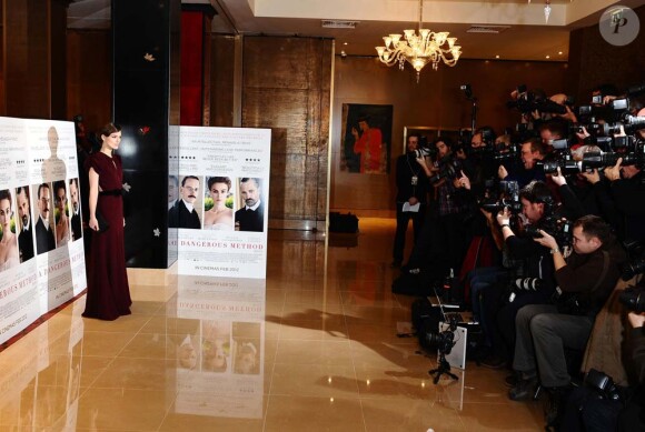Keira Knightley à l'avant-première du film A dangerous method, à Londres, le 31 janvier 2012.