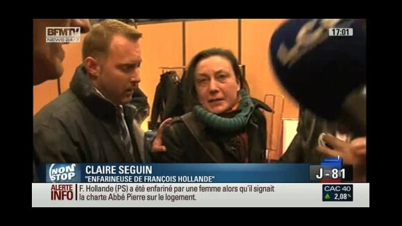 François Hollande enfariné : La femme l'ayant agressé s'explique