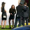 AnnaLynne McCord, Shenae Grimes, Tristan Wilds et Matt Lander détendus sur le tournage de 90210, à Los Angeles, le 1er février 2011.