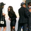 AnnaLynne McCord, Shenae Grimes, Tristan Wilds et Matt Lander sur le tournage de 90210, à Los Angeles, le 1er février 2011.
