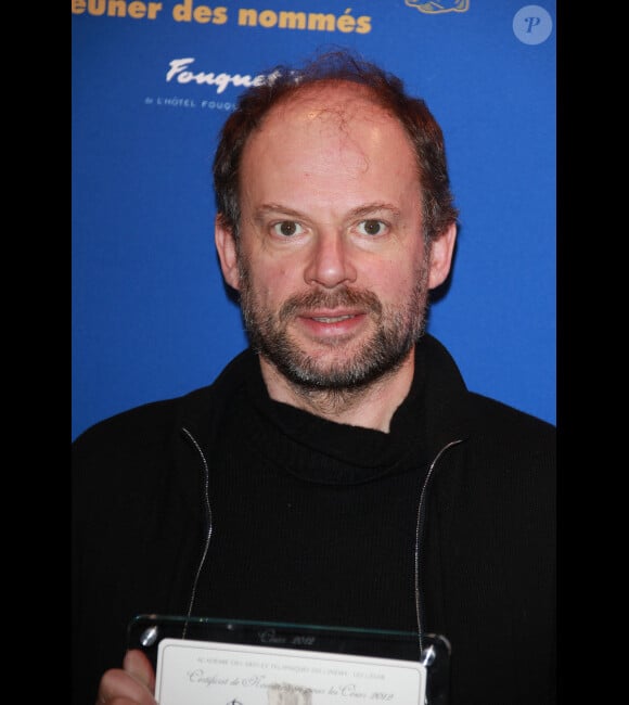 Denis Podalydès, nommé meilleur acteur pour La Conquête, lors du déjeuner des nommés aux César au Fouquet's à Paris le 4 février 2012