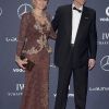 Arsène Wenger et sa femme Annie Brosterhous.
La cérémonie des Laureus World Sports Awards 2012, qui s'est déroulée le 6 février à Londres avec Clive Owen en maître de cérémonie, a notamment consacré Novak Djokovic Sportif de l'année, devant un parterre de légendes et de couples stars du sport.