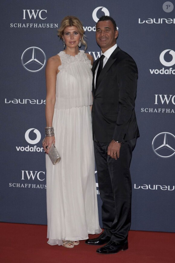 Ruud Gullit et sa femme Estelle Cruyff.
La cérémonie des Laureus World Sports Awards 2012, qui s'est déroulée le 6 février à Londres avec Clive Owen en maître de cérémonie, a notamment consacré Novak Djokovic Sportif de l'année, devant un parterre de légendes et de couples stars du sport.