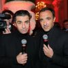 Ariel Wizman et Nikos Aliagas lors du 25e anniversaire de TV Magazine le 8 févrir 2012 au Plaza Athenée à Paris