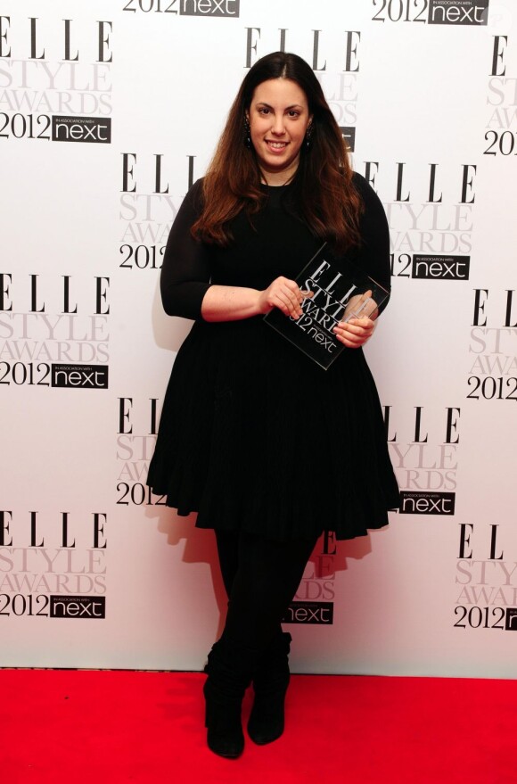 Mary Katrantzou, Jeune Créatrice de l'Année lors des Elle Style Awards à Londres, le 13 février 2012.