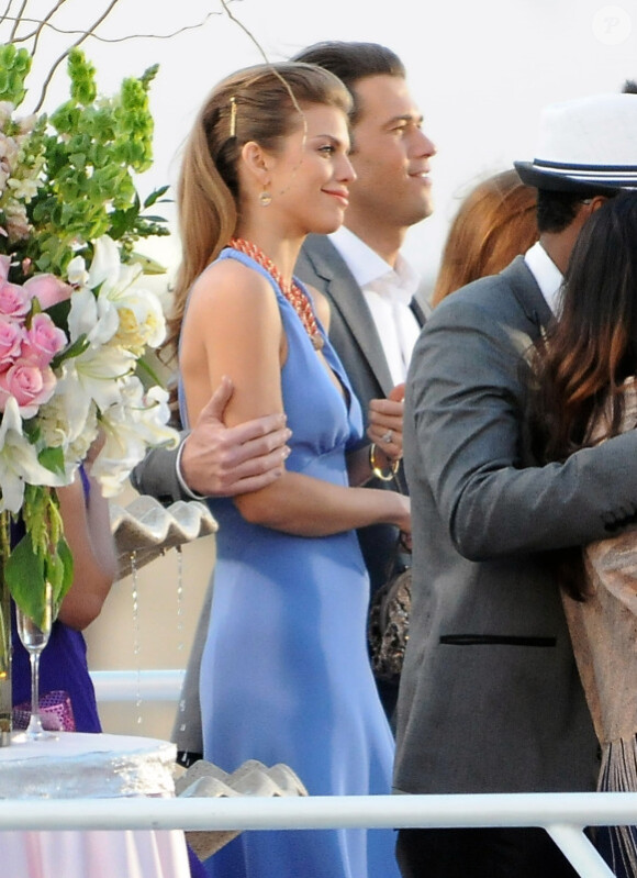 AnnaLynne McCord sur le tournage de 90210 à San Pedro, le 15 février 2012