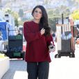 La sublime Shenae Grimes sur le tournage de 90210 à San Pedro, le 15 février 2012