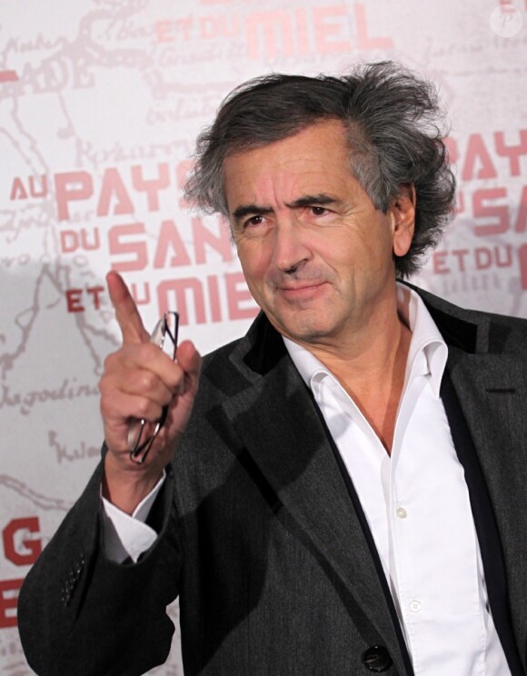 Bernard-Henri Lévy lors de la présentation de son film à Paris le 16 février 2012