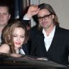 Angelina Jolie et Brad Pitt ont dîné à la Tour d'argent à Paris le 16 février 2012