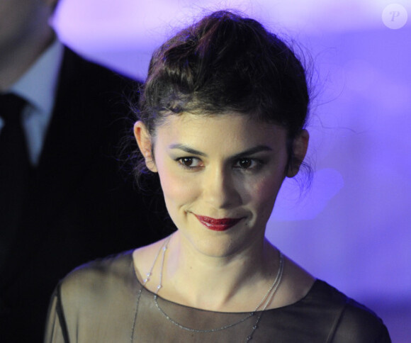 Audrey Tautou à Moscou le 16 février 2012 lors du d'excellence de la beauté de Marie Claire