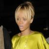 Après sa victoire aux Brit Awards 2012, Rihanna a fait la fête jusqu'à 4h du matin au Mahiki Club. Londres, le 21 février 2012.