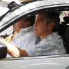 George Clooney sur le tournage du long métrage The Descendants le 30 mars 2010 à Hawaï