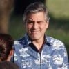 George Clooney sur le tournage du long métrage The Descendants le 30 mars 2010 à Hawaï