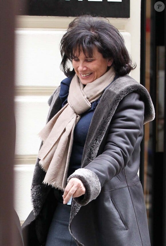 Anne Sinclair à Paris, le 14 février 2012.