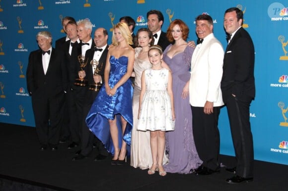 Le casting de la série Mad Men lors des Emmy Awards 2010.