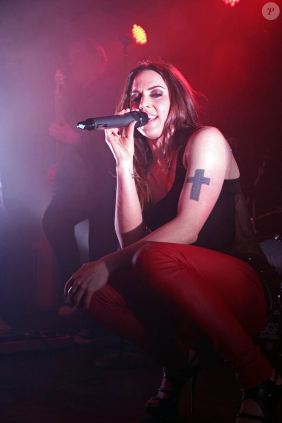 Mel C en concert au Club Academy de Manchester le 25 février 2012. L'ex-Spice Girl a sorti en 2011 son cinquième album, The Sea.