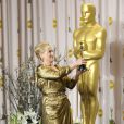 Meryl Streep dans la salle de presse des Oscars le 26 février 2012
