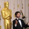Brett McKenzie dans la salle de presse des Oscars le 26 février 2012