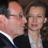 Valérie Trierweiler et François Hollande à Paris, le 8 février 2012.