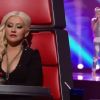 Christina Aguilera dans The Voice, sur NBC, le 27 février 2012.