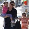 Jennifer Garner et ses deux filles Violet et Seraphina, eues avec son époux Ben Affleck. 
