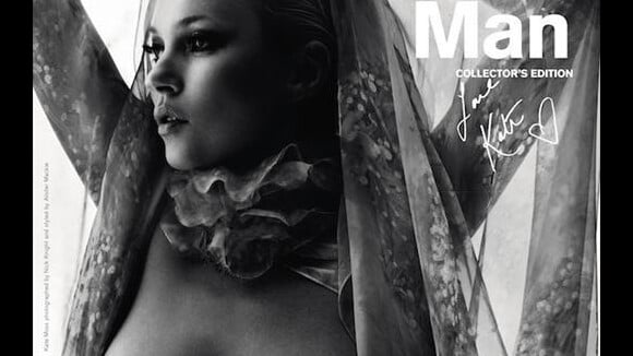 Kate Moss : Fatiguée en soirée, elle brille topless pour une couv superbe