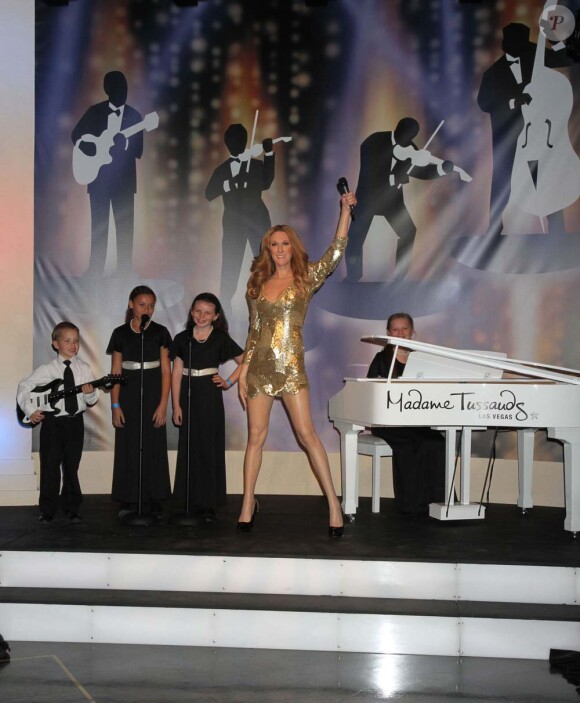 Statue de Céline Dion au musée Madame Tussauds du Venitian Hotel de Las Vegas, le 29 février 2012.