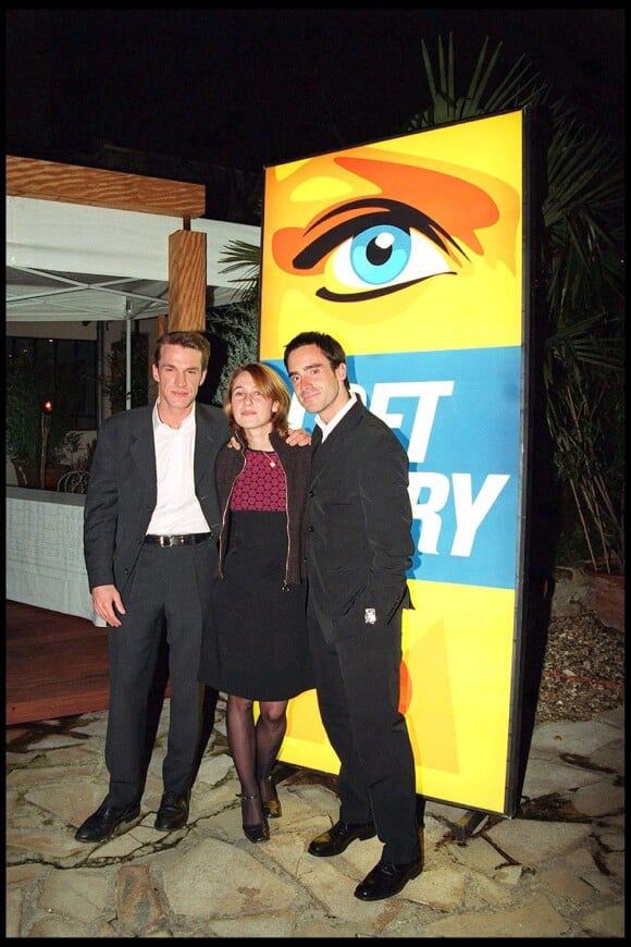 Benjamin Castaldi  en mars 2001 pour le lancement de Loft Story avec Alexia Laroche-Joubert