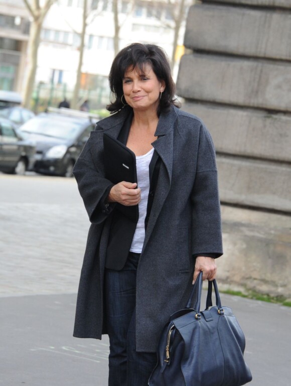 Anne Sinclair en janvier 2012 à Paris