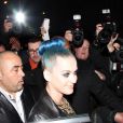 Katy Perry à la sortie du défilé Saint Laurent à Paris 