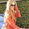 Lindsay Lohan change de look et retrouve sa couleur naturelle, le roux. Le 8 mars 2012 à Los Angeles 