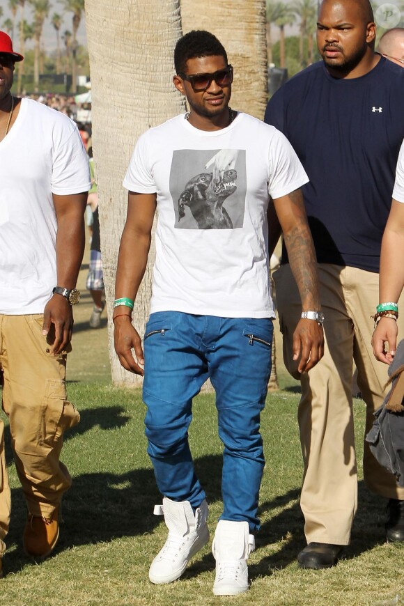 Usher au Festival de Coachella en avril 2011.