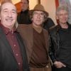 Jean Sarrus, Richard Bonnot et Jean Guy Fechner lors de l'hommage à Gérard Rinaldi au théâtre de La Michodière, à Paris, le 12 mars 2012