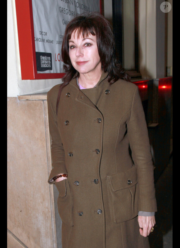 Julie Arnold lors de l'hommage à Gérard Rinaldi au théâtre de La Michodière, à Paris, le 12 mars 2012