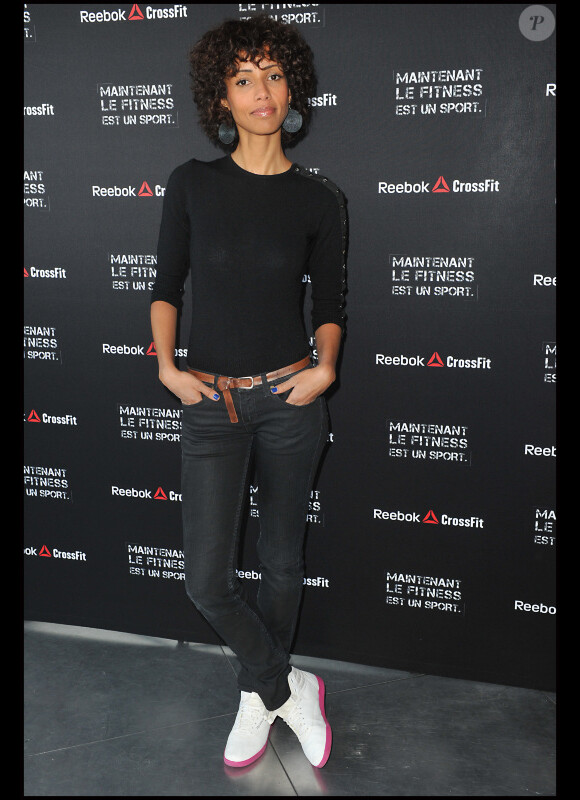Sonia Rolland le 13 mars 2012 au centre Pompidou pour le lancement de Crossfit