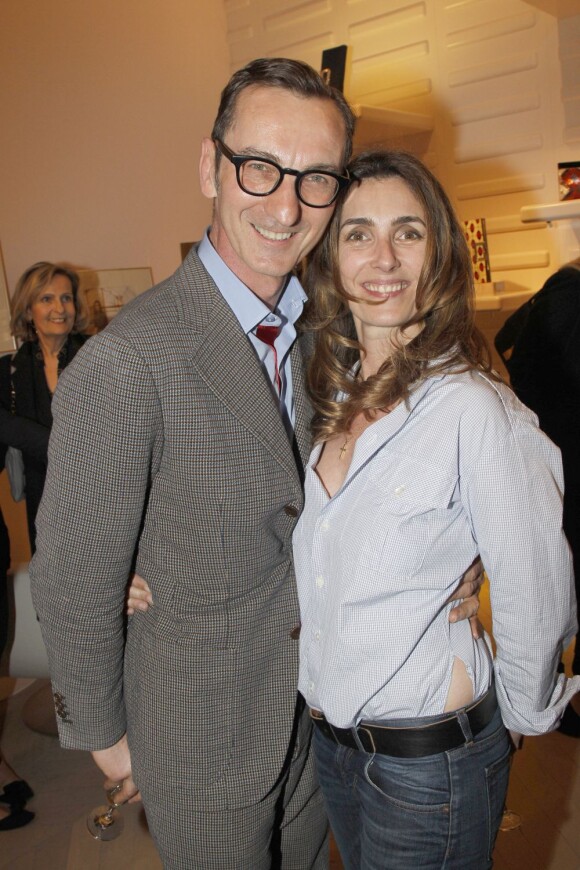 Bruno Frisoni et Mademoiselle Agnès lors de la soirée Roger Vivier à Paris le 15 mars 2012