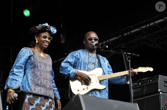 Amadou & Mariam à Paris, le 21 juin 2010.