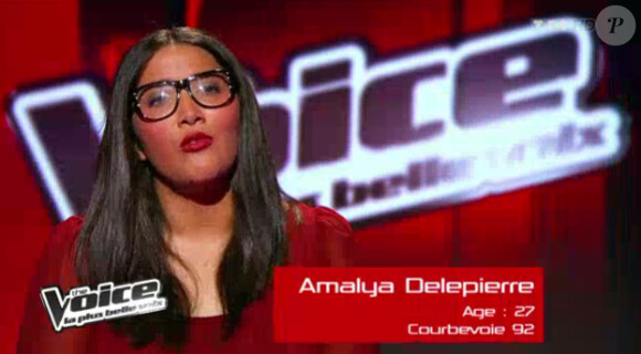 Prestation d'Amalya dans The Voice le samedi 10 mars 2012 sur TF1