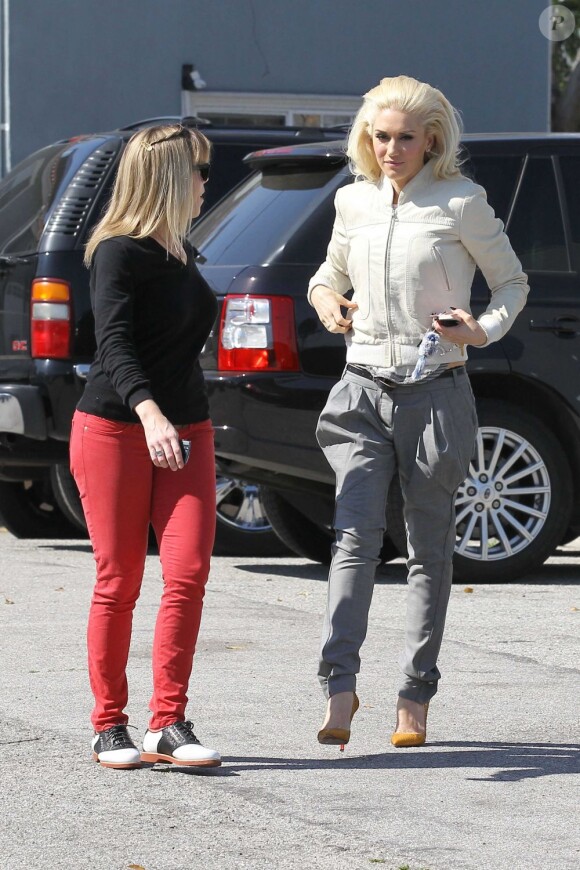 Gwen Stefani se rend aux studios California Girl à Los Angeles, le 21 mars 2012.